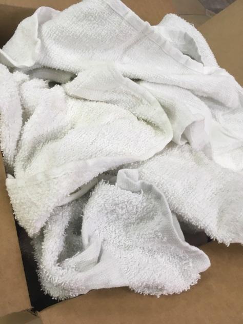 Reclaimed White Half Terry Towels - Quick Rag Supply